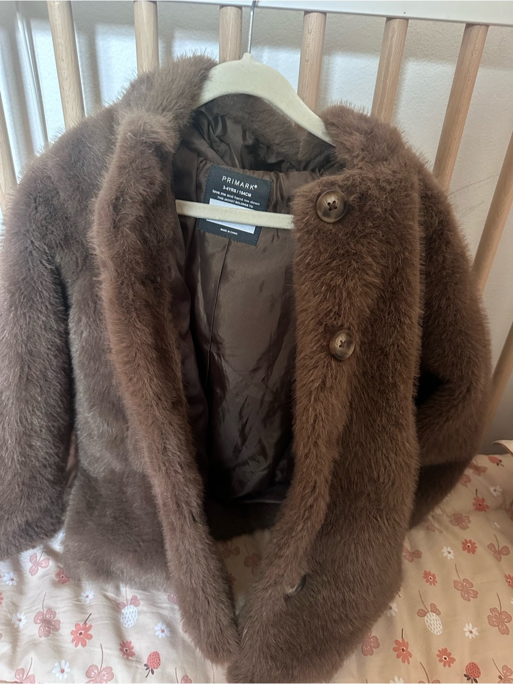 Primark Chestnut Brown Faux Fur Jacket